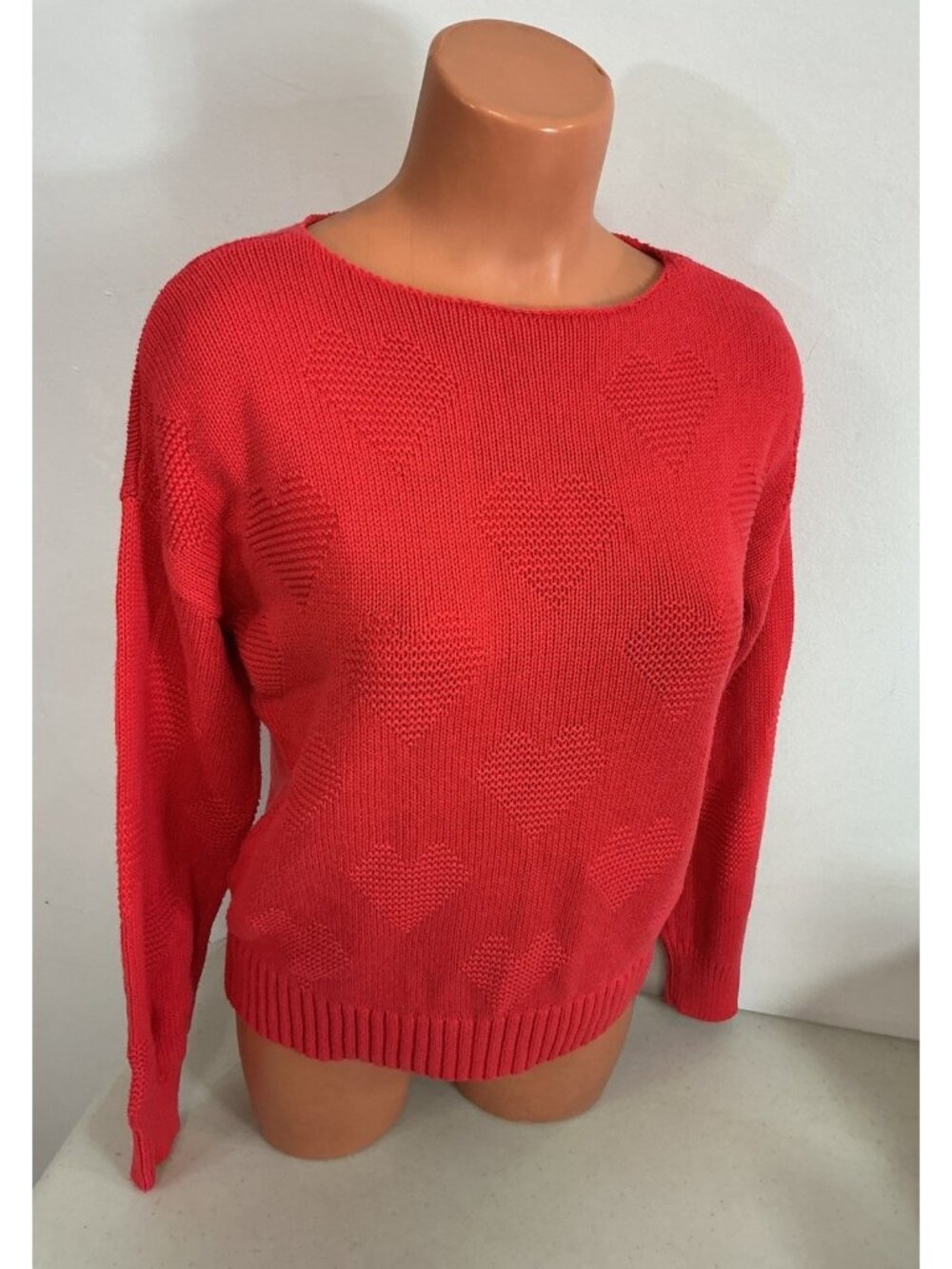Ann Taylor Loft Sweater Heart Print Valentine Womens Large